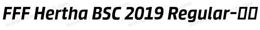 FFF Hertha BSC 2019 Regular字体转换